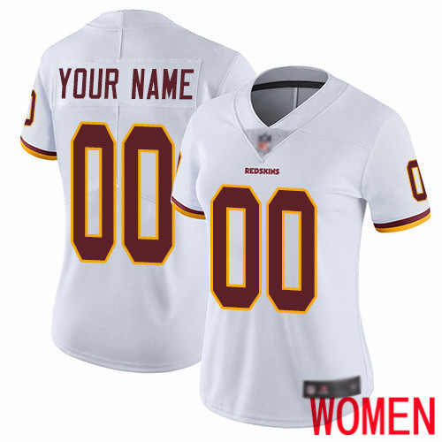 Limited White Women Road Jersey NFL Customized Football Washington Redskins Vapor Untouchable
